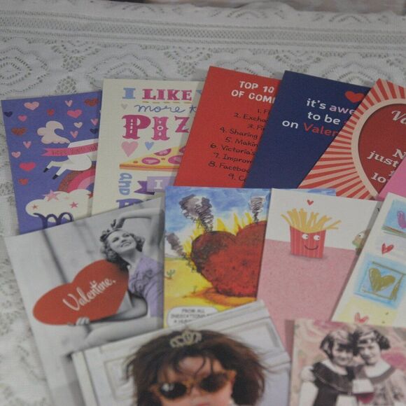 Valentines Day Cards 15 Various Brand New with Envelopes - Picture 2 of 13